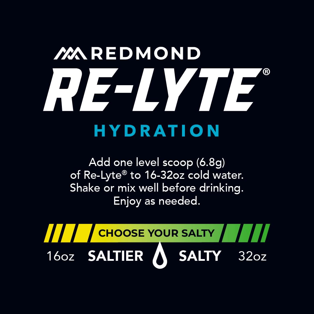 REDMOND Re-Lyte Sugar Free Electrolyte Powder Mix (Strawberry Lemonade) | Zero Sugar Electrolytes, Hydration Powder