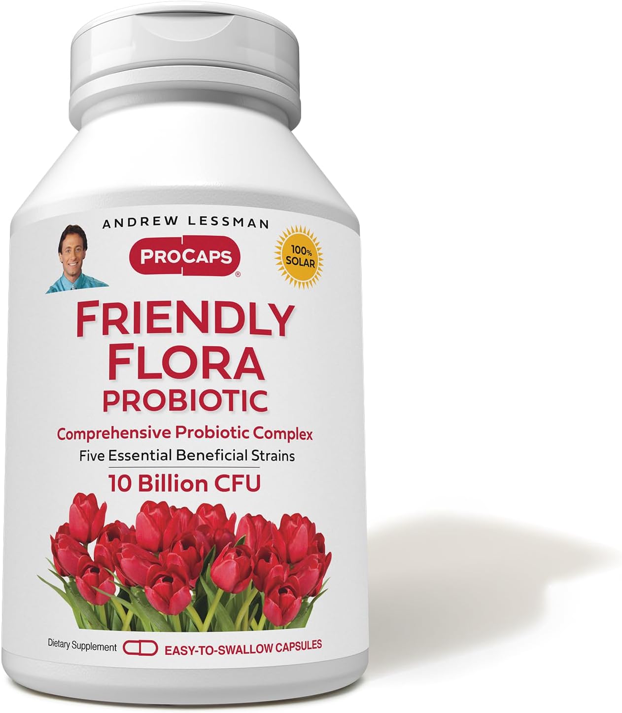 ANDREW LESSMAN ProCaps Friendly Flora Probiotic 10 Billion CFU, 90 Capsules