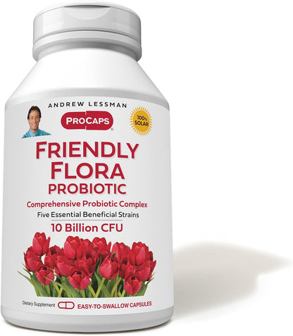 ANDREW LESSMAN ProCaps Friendly Flora Probiotic 10 Billion CFU, 90 Capsules