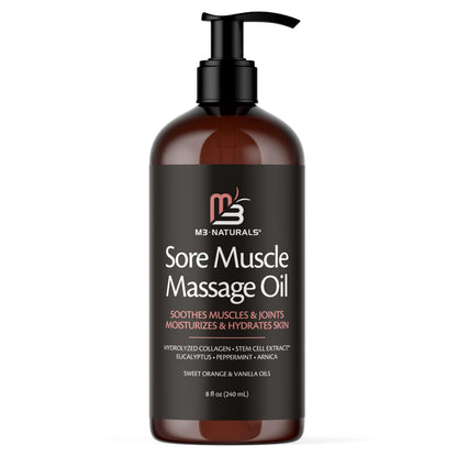 Anti Cellulite Massage Oil for Massage Therapy with Collagen (8 Fl Oz)