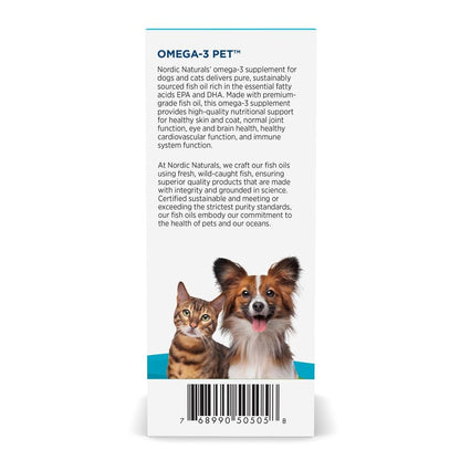 Nordic Naturals Omega-3 Pet, 1380mg Fish Oil for Dogs w/EPA DHA - 16oz | Delivers 1380 mg of omega-3s per teaspoon with EPA and DHA to support heart health, immunity, and overall vitality in dogs