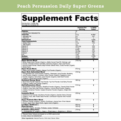 SPRIGS Daily Super Greens Powder Berry Blast, 9.5 Oz, 40+ Superfoods with Probiotics, Fiber & Enzymes | Vitamins & Minerals for Energy, Brain, Body & Digestive Support | Low Sugar Greens Drink Mix