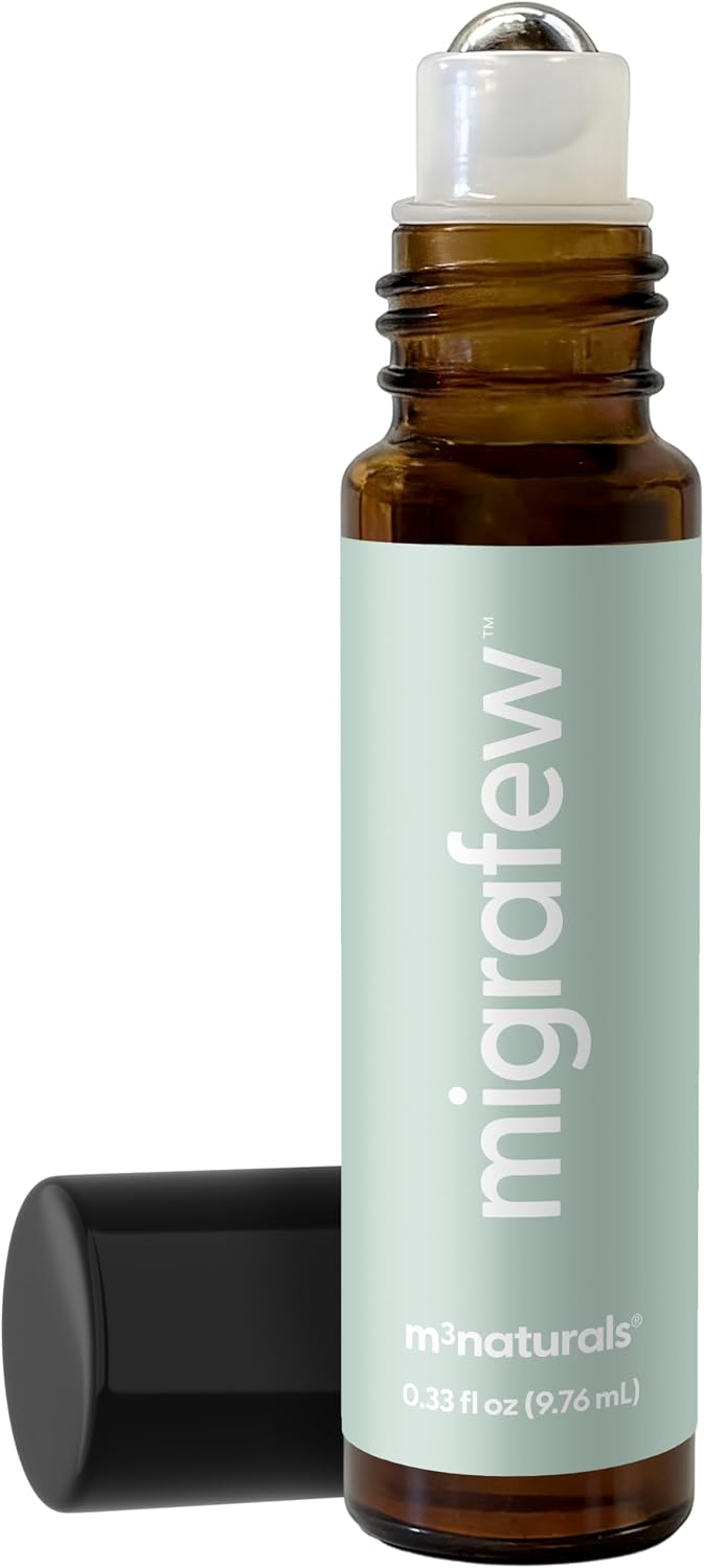 MigraFew Aromatherapy Migraine Roll On with Cooling Roller 0.33 fl oz by M3