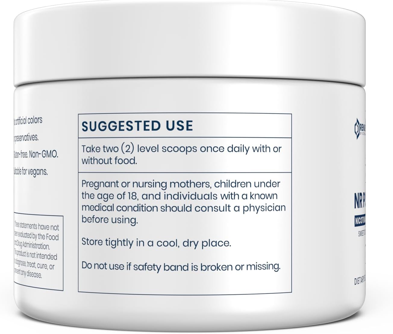 Renue By Science Nicotinamide Riboside | 1000mg Nicotinamide Powder - High Strength NR NAD Powder Sublingual Citrus Burst Flavor | Manufactured in the USA & Third-Party Tested | 60 Servings