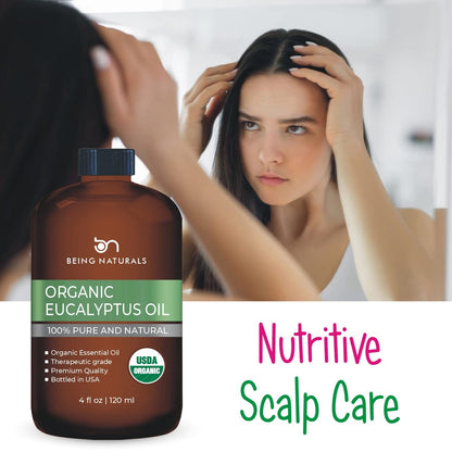 Organic Eucalyptus Essential Oil - Huge 4 FL OZ - 100% Pure & Natural – Premium Natural Oil