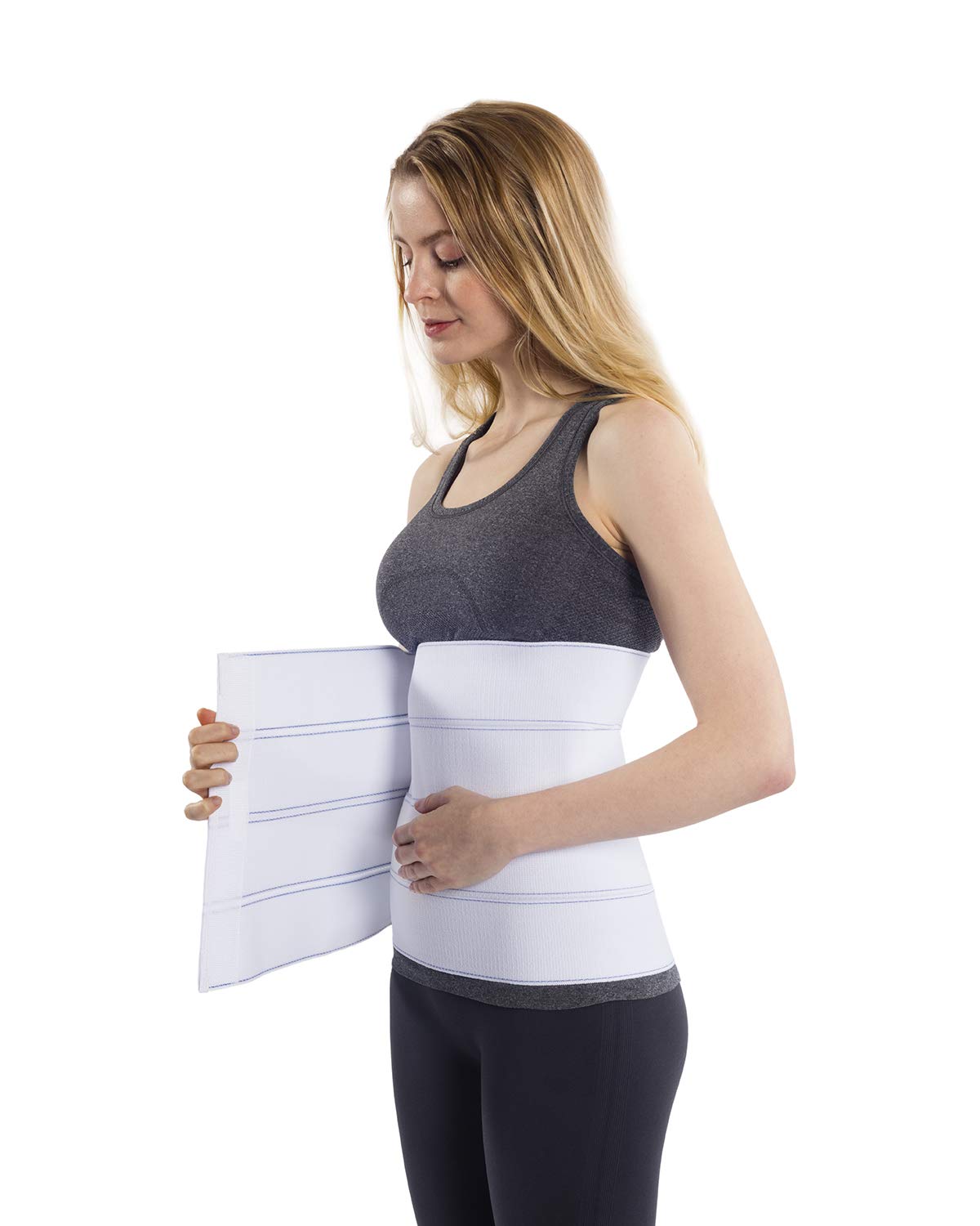 NYOrtho Abdominal Binder Lower Waist Support Belt - Compression Wrap for Men and Women