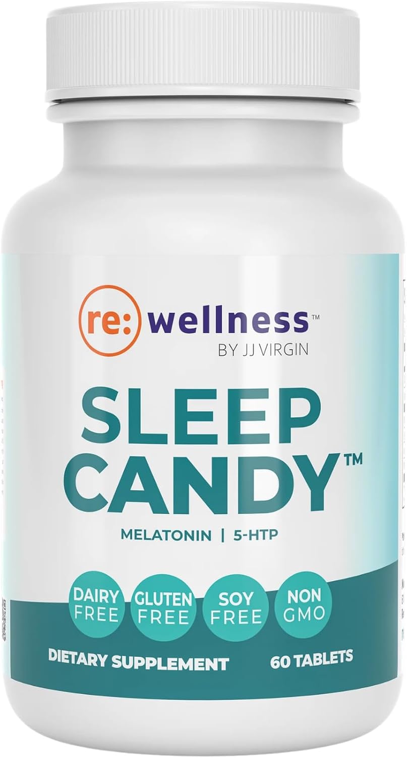 Reignite Wellness by JJ Virgin Evening Essentials Bundle | Sleep Candy, 60 Tablets + Magnesium Body Calm, 120 Capsules
