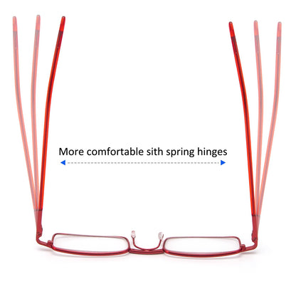 REAVEE 3 Pack Slim Pen Reading Glasses Small Tube Stylish Readers for Women Men