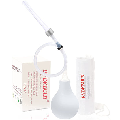 RVDKBULB Natural Vaginal Cleansing System with 3 One-Way Valves - Vaginal Douche for Women