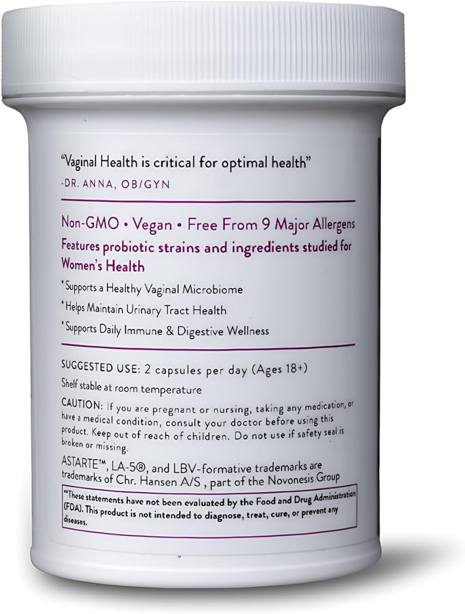 Probiotic Supplement with Cranberry for Women's Health Support, 60 Capsules | Supports Urinary Comfort & VB, with Cranberry & Probiotics for Daily Women's Wellness