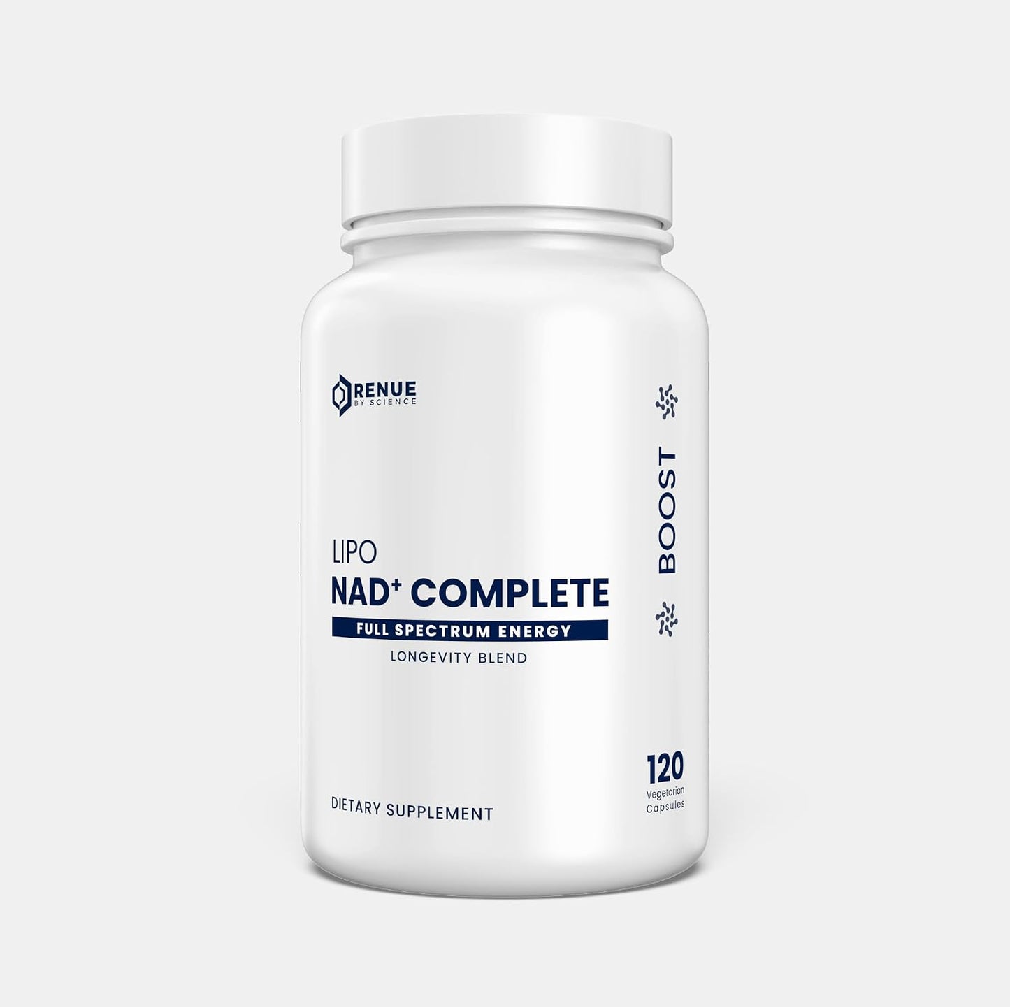 Renue By Science NAD+ Complete | 120 Liposomal NAD Supplement Capsules with NMN, NR & Trigonelline - 310mg NMN & 160mg NAD per Serving | Bioavailable Formula for Increased Absorption | Made in the USA
