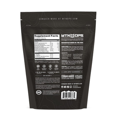 MTN OPS Hydrate Sugar Free Electrolyte Packets, Mango Peach