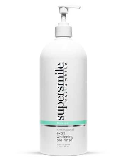 Supersmile Extra Whitening Pre-Rinse, Triple Mint, 16 Fl Oz Mouthwash