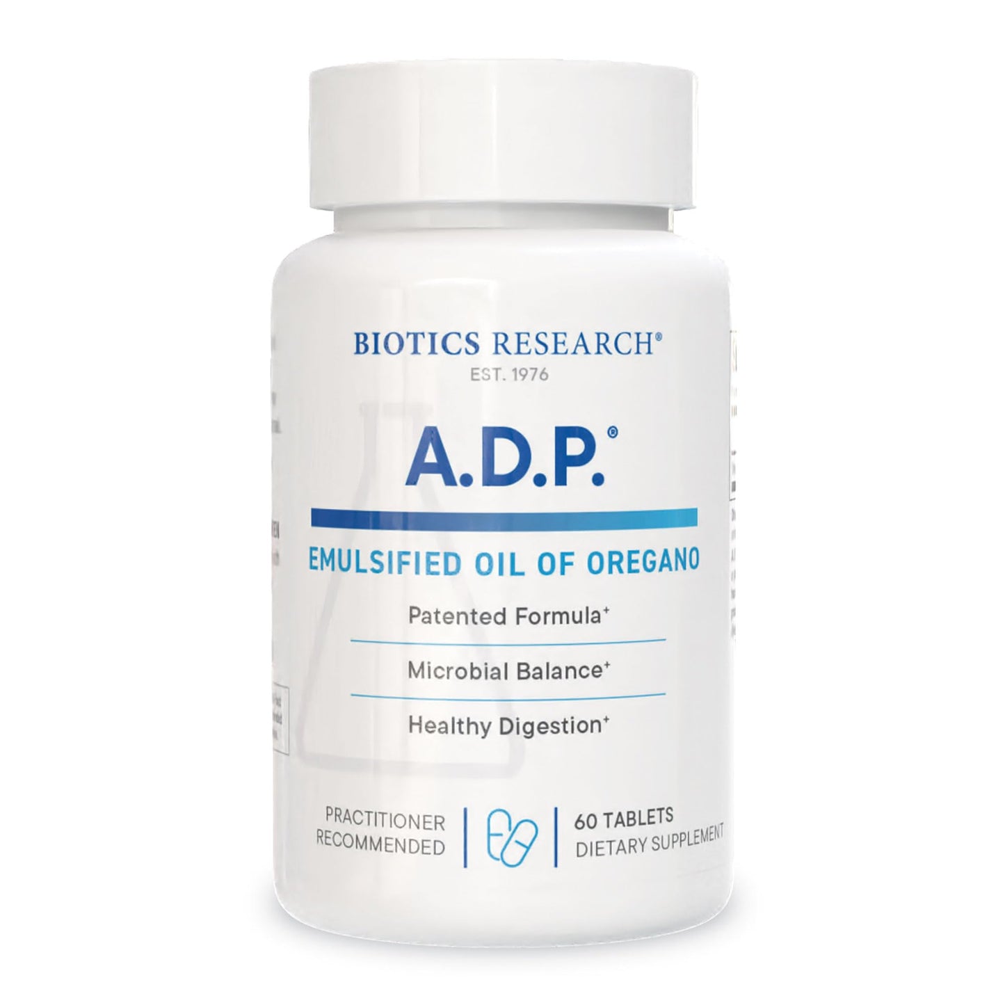 BIOTICS RESEARCH A.D.P. Emulsified Oil of Oregano Tablets for GI Health -Sustained Release for High Absorption Contains Carvacrol, Wild Oregano Oil 50mg/S - Patented Formula -Non GMO –120 Tablets