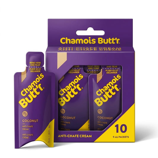 Chamois Butt'r Coconut Anti-Chafe Cream, 10-pack of 9mL packets | cycling-equipment