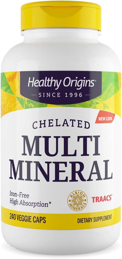 Healthy Origins Chelated Multi Mineral, Albion TRAACS, 240 Caps