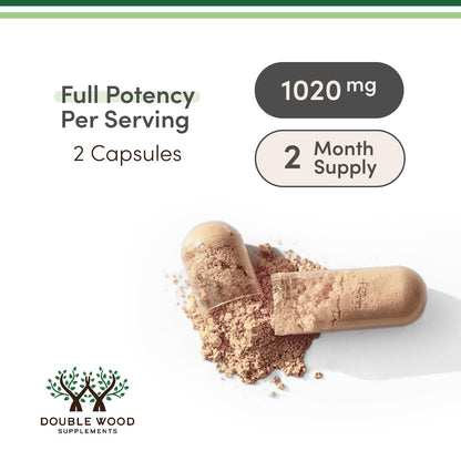Tongkat Ali Extract - Ultra High Potency 200:1 - for Men (Longjack) Eurycoma Longifolia, 1000mg per Serving, 120 Capsules - with 20mg Tribulus Terrestris (Third Party Tested) by Double Wood