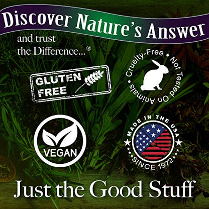 Nature's Answer Kava Root Powder Supplement Vegetarian Capsules, 90-Count | Natural