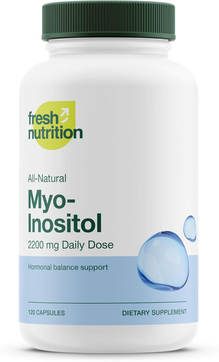 Myo-Inositol - 2200mg Strongest NMR Verified - 120 High Potency Powder Capsules - Best Value Myo Inositol - Made in The USA