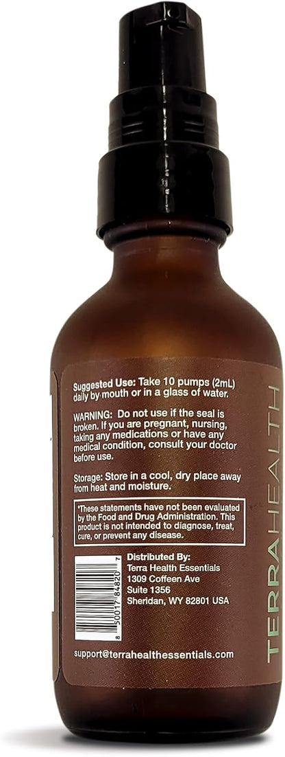 Terra Health Essentials Liposomal Vitamin D3 + K2 with CoQ10 & Selenium - High Absorption Liquid Supplement for Bone & Heart Wellness, Calcium Support, Immune & Mood Balance - 2oz, 30-Day Supply
