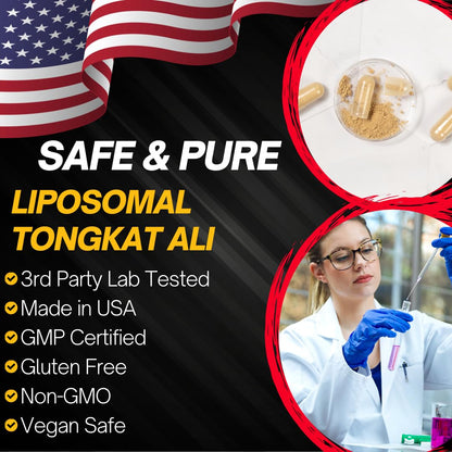 Advanced Bionetix Liposomal Longjack Tongkat Ali Extract Capsules | Powerful Pure Extract | Strength, Drive, Performance & Muscle Mass