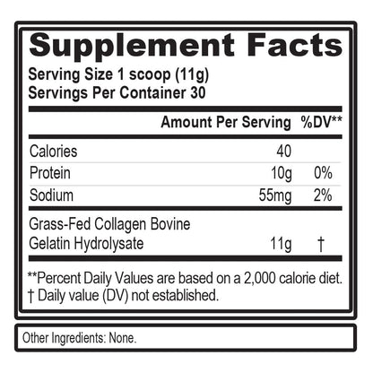 Evlution Nutrition Collagen Peptides Powder, Premium Hydrolyzed Collagen to Support Healthy Skin, Hair, Bones, Joints, Nails & More (30 Servings)