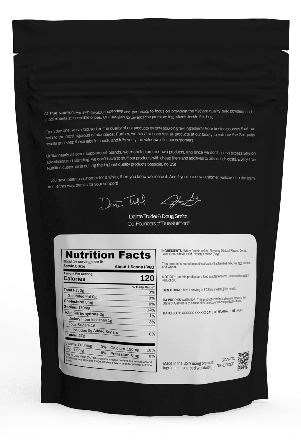True Nutrition Whey Protein Isolate, French Vanilla, 1lb