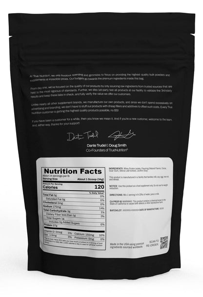 True Nutrition Whey Protein Isolate, French Vanilla, 1lb