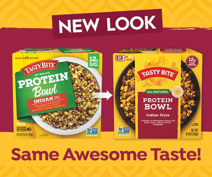 TASTY BITE Indian Protein Bowl, 8.8 Ounce, Pack of 6, Ready to Eat, Microwaveable