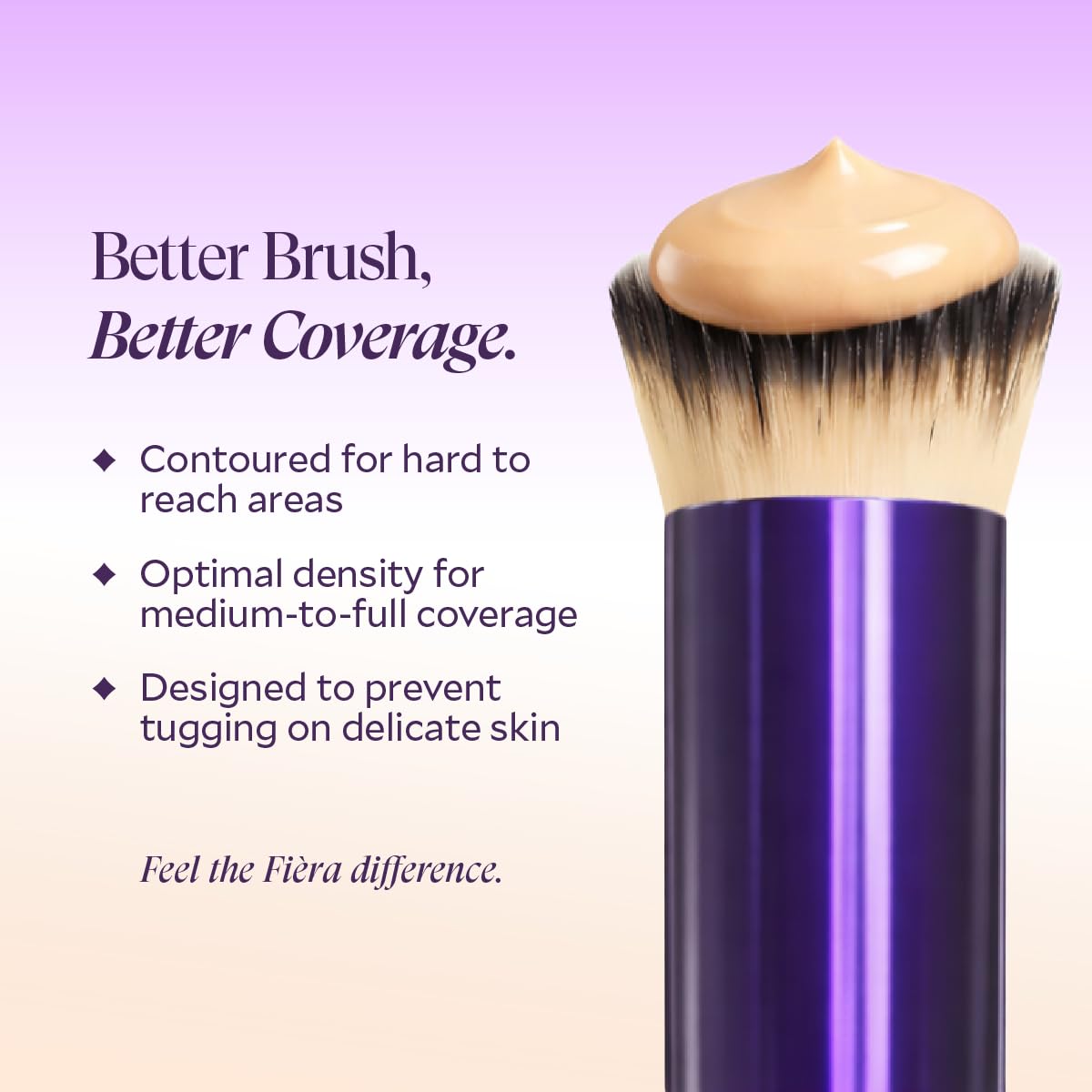 Contoured Concealer Brush for Eyes & Nose – Precise Blending Makeup Brush for Flawless Coverage – Soft, Non-Shedding, Cruelty-Free Brush for Spot Concealing & Hard-to-Reach Areas