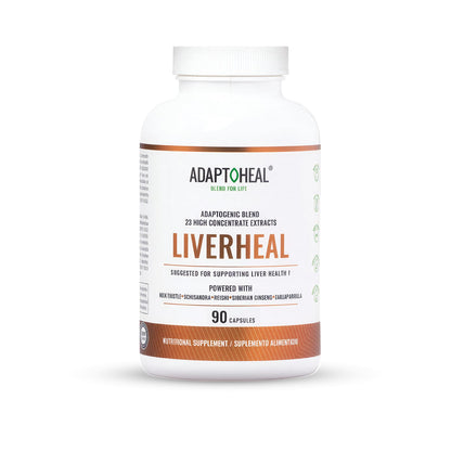ADAPTOHEAL Liverheal Liver Support Milk Thistle, Turmeric (180 Caps)