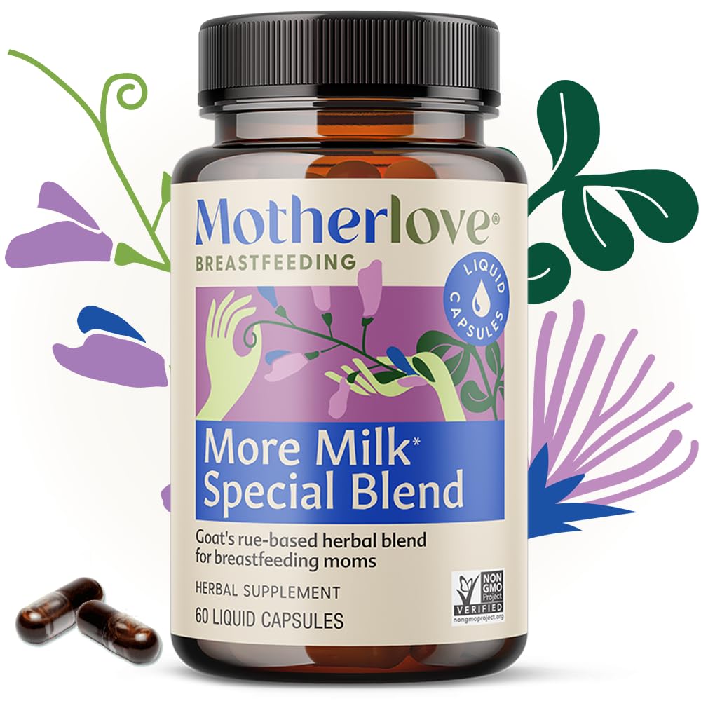 Motherlove More Milk Special Blend (60 Liquid caps) Herbal Lactation Supplement w/Goat’s