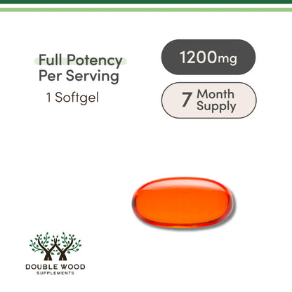 Phosphatidylcholine 1,200mg – 210 Softgels – Enhanced Version of Soy Lecithin (Choline Supplements) - Non-GMO and Gluten Free to Support Brain Health by Double Wood