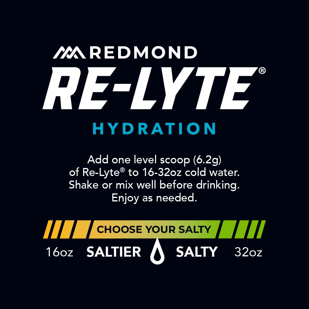 REDMOND Re-Lyte Sugar Free Electrolyte Powder Mix (Strawberry Lemonade) | Zero Sugar Electrolytes, Hydration Powder