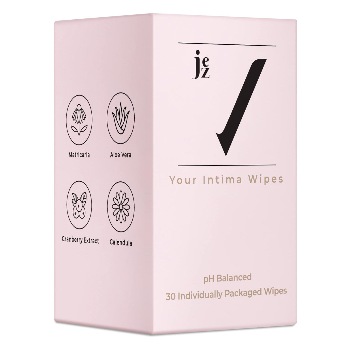 Jez Your Intima Wipes 30-Pack - Women's Feminine Care, Hygiene Products On the Go