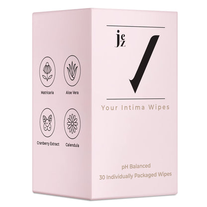 Jez Your Intima Wipes 30-Pack - Women's Feminine Care, Hygiene Products On the Go