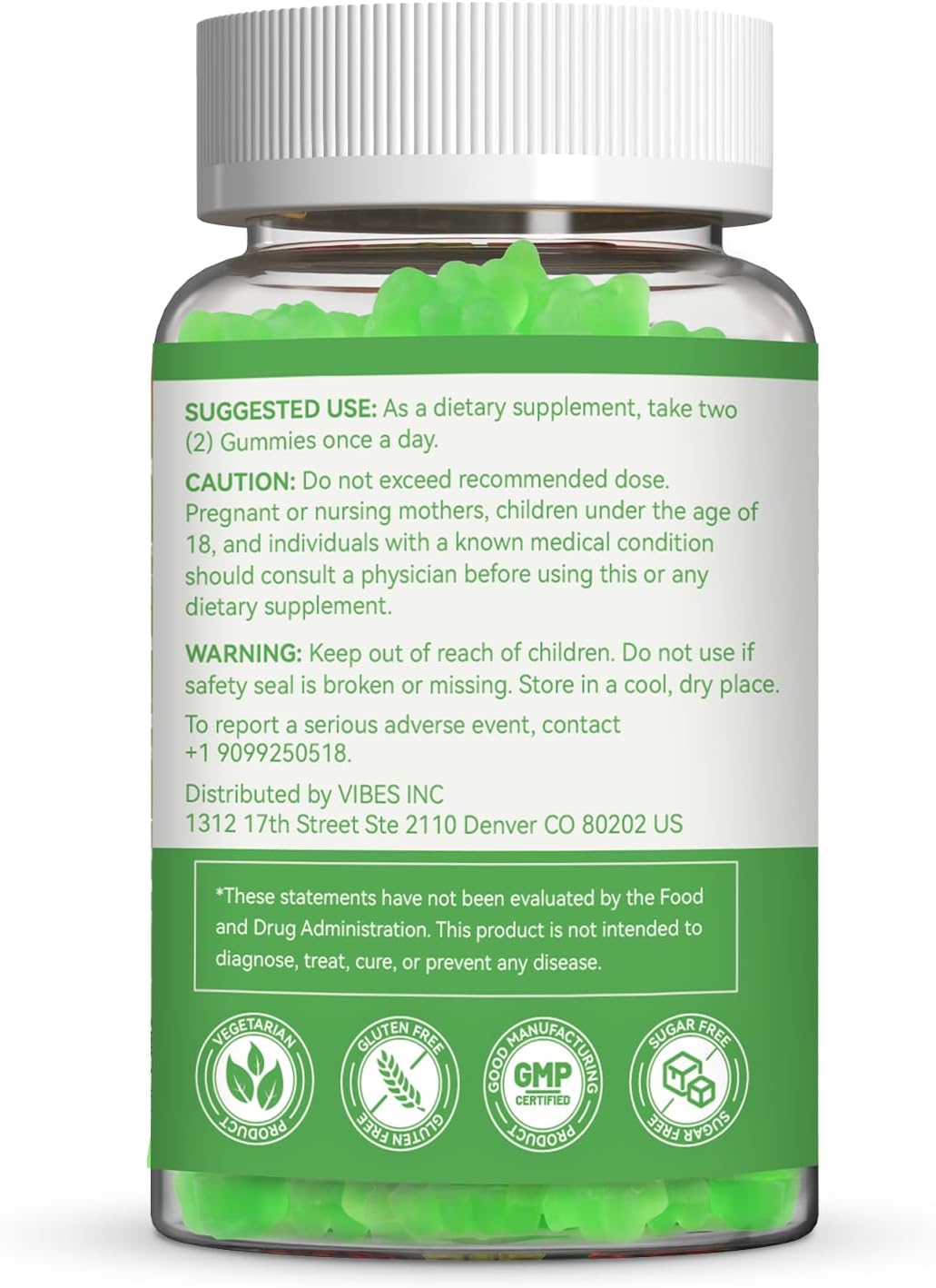 EAA Gummies, Essential Amino Acids, Apple Flavor, 60 Vegan Gummies | All 9 Essential Aminos (EAA) and All Branched-Chain Aminos (BCAAs) for Muscle Recovery, Energy Support, Non-GMO, Gluten Free