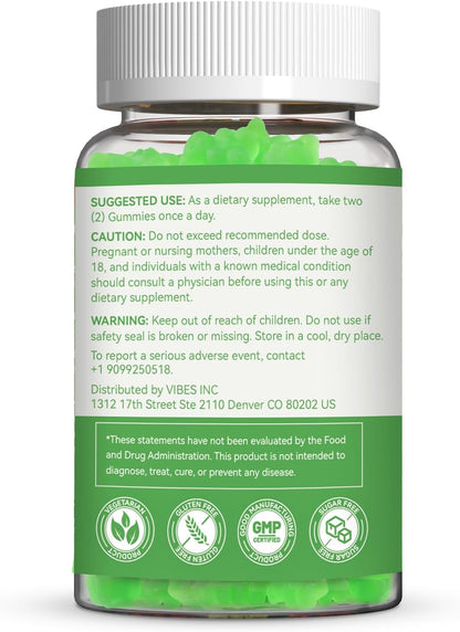 EAA Gummies, Essential Amino Acids, Apple Flavor, 60 Vegan Gummies | All 9 Essential Aminos (EAA) and All Branched-Chain Aminos (BCAAs) for Muscle Recovery, Energy Support, Non-GMO, Gluten Free