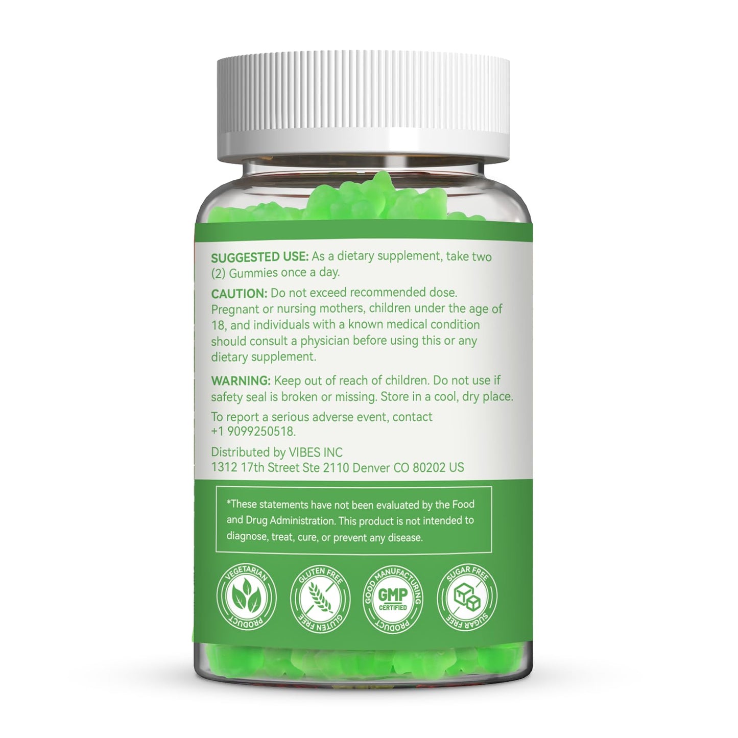 EAA Gummies, Essential Amino Acids, Apple Flavor, 60 Vegan Gummies | All 9 Essential Aminos (EAA) and All Branched-Chain Aminos (BCAAs) for Muscle Recovery, Energy Support, Non-GMO, Gluten Free