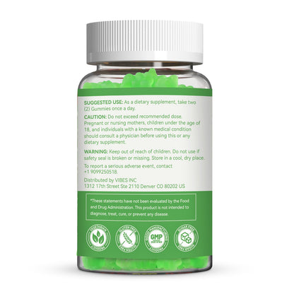 EAA Gummies, Essential Amino Acids, Apple Flavor, 60 Vegan Gummies | All 9 Essential Aminos (EAA) and All Branched-Chain Aminos (BCAAs) for Muscle Recovery, Energy Support, Non-GMO, Gluten Free