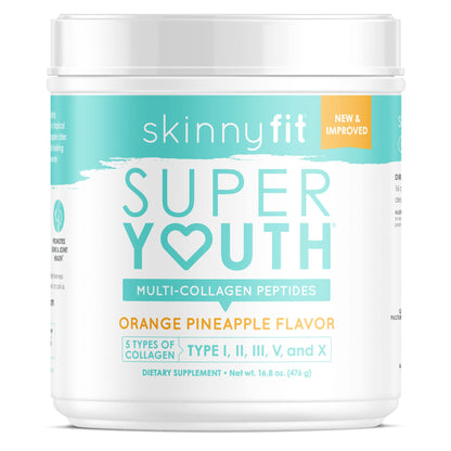 SkinnyFit Super Youth Orange Pineapple Multi-Collagen Peptides Plus Apple Cider Vinegar