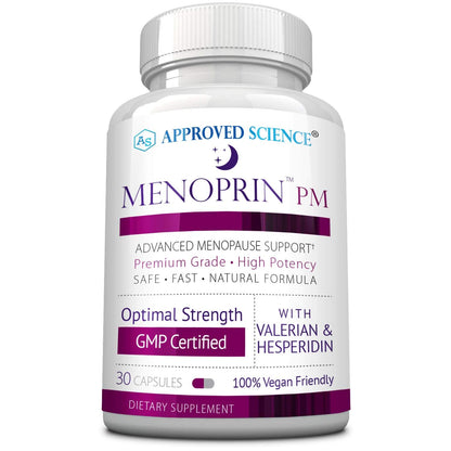 Approved Science Menoprin - Menopause Support - Protykin, Black Cohosh - 60 Capsules - 1 Bottle Menoprin Day - Vegan