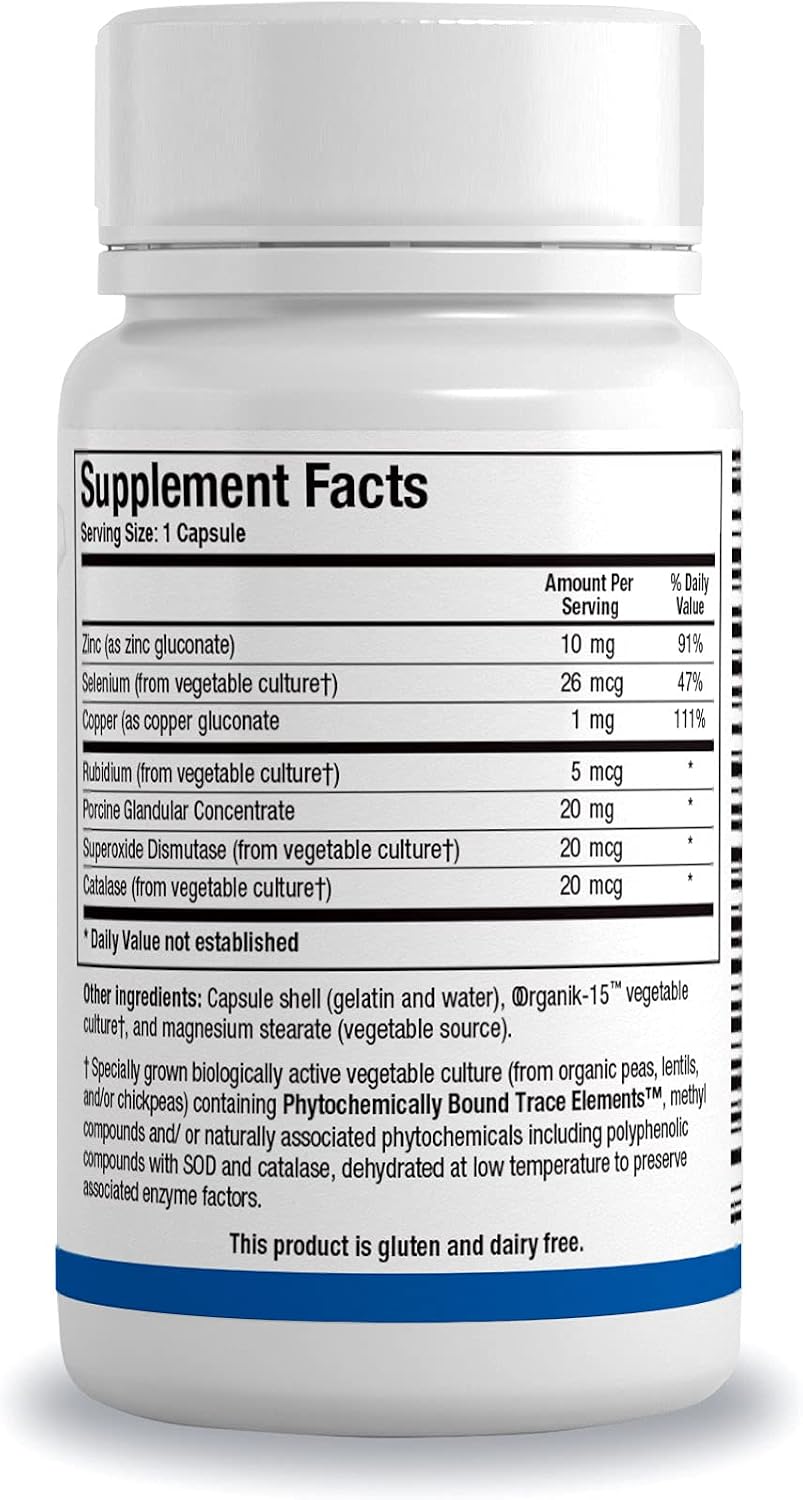 BIOTICS RESEARCH GTA-Forte® – Endocrine Glands Support, Promotes Optimal Hormonal Balance, Contains Porcine Glandular, Phytochemically Bound Trace Elements™ Zinc, Selenium, Copper, Rubidium 90 Caps