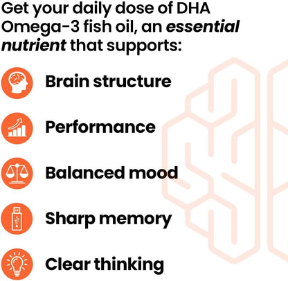 LifeSeasons NeuroQ Memory DHA-400 - Omega-3 Fish Oil Supplement - Mental Performance & Balance - Supports Neuro Brain Health - Protects Against Memory Loss & Improves Focus - 120 Softgels