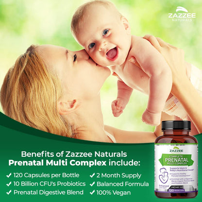 Zazzee PREGNOSITOL Powder and Extra Strength Prenatal Multi Complex