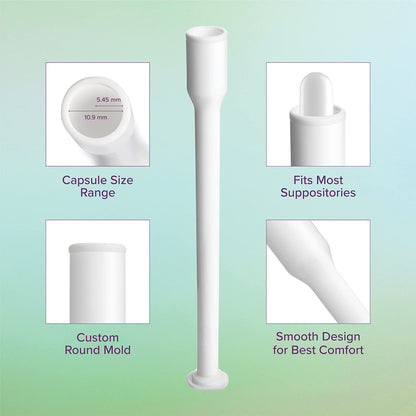 Intimate Rose 15 Count Vaginal Suppository Applicator - Fits Most Boric Acid Suppositories & Vaginal