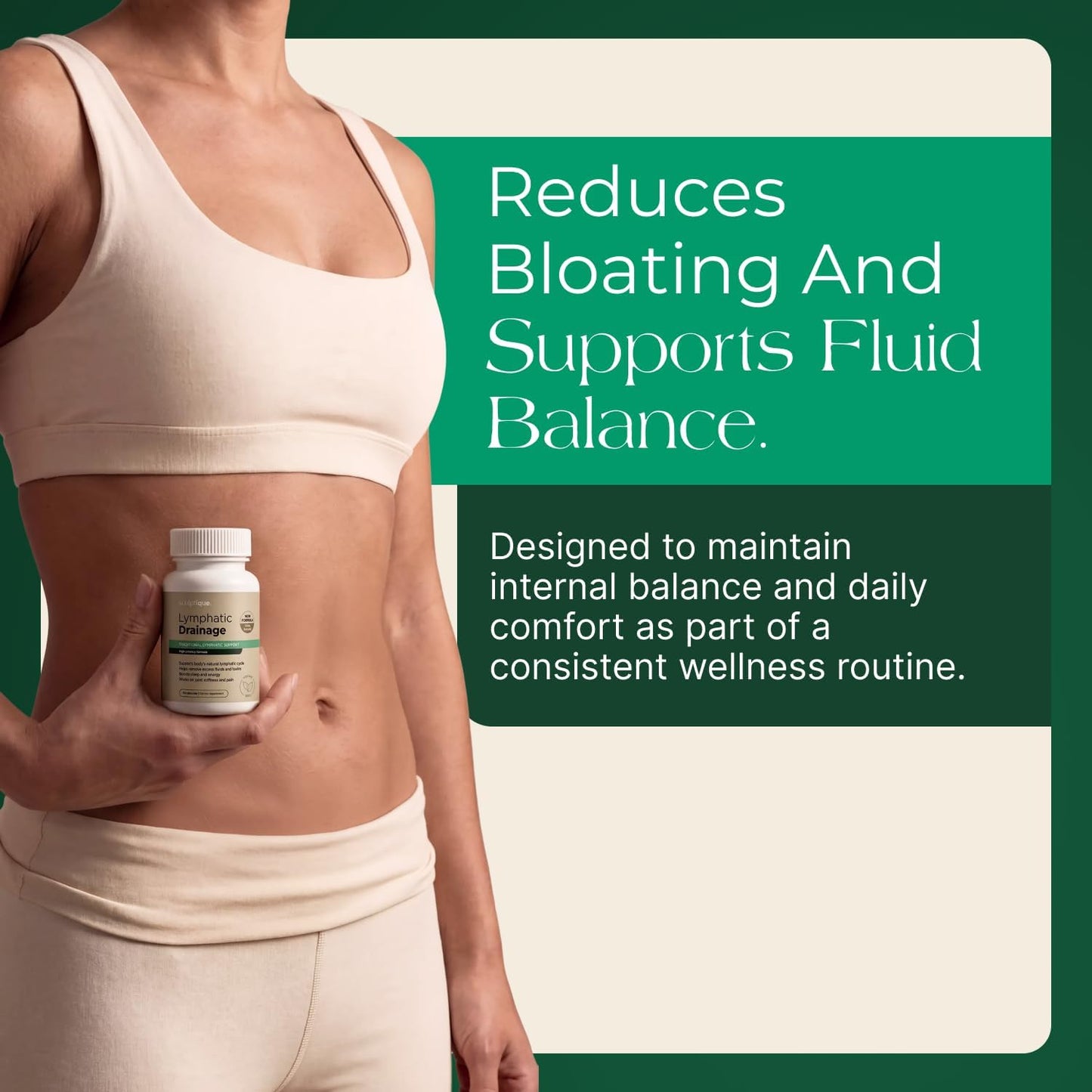 Lymphatic Drainage Supplement – Lymphatic Drainage Capsules with Dandelion, Burdock, Cleavers & Echinacea, Supports Bloating, Fluid Balance & Daily Lymphatic Wellness – 60 Capsules