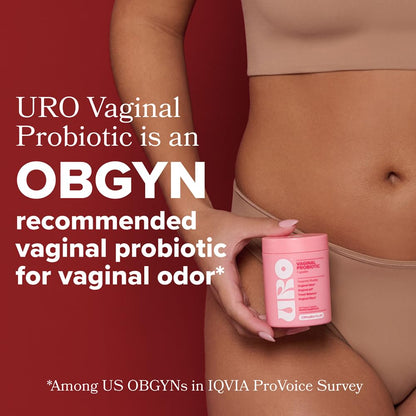 URO Vaginal Probiotics for Odor, Flora & pH Balance – 30-Day Supply