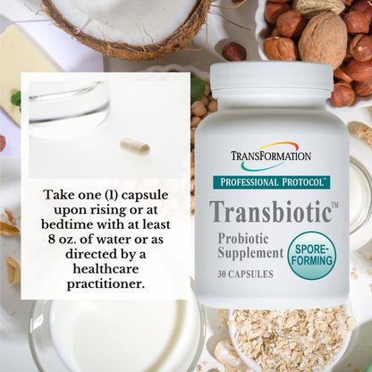 Transformation The Genesis of Good Health Enzyme Transbiotic Probiotic Supplement, Advanced Formula for Gut Flora Balance, GI Tract, Health Benefits, High Potency Prebiotic & Probiotic Blend, Non-GMO