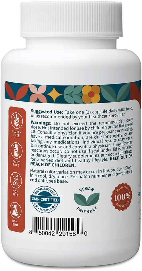 Pattern Wellness Acetyl-L-Carnitine 500 mg Capsules – ALCAR Supplement for Cellular Energy Production, Cognitive Health & Healthy Metabolism – Vegan, Non-GMO – 30 Capsules